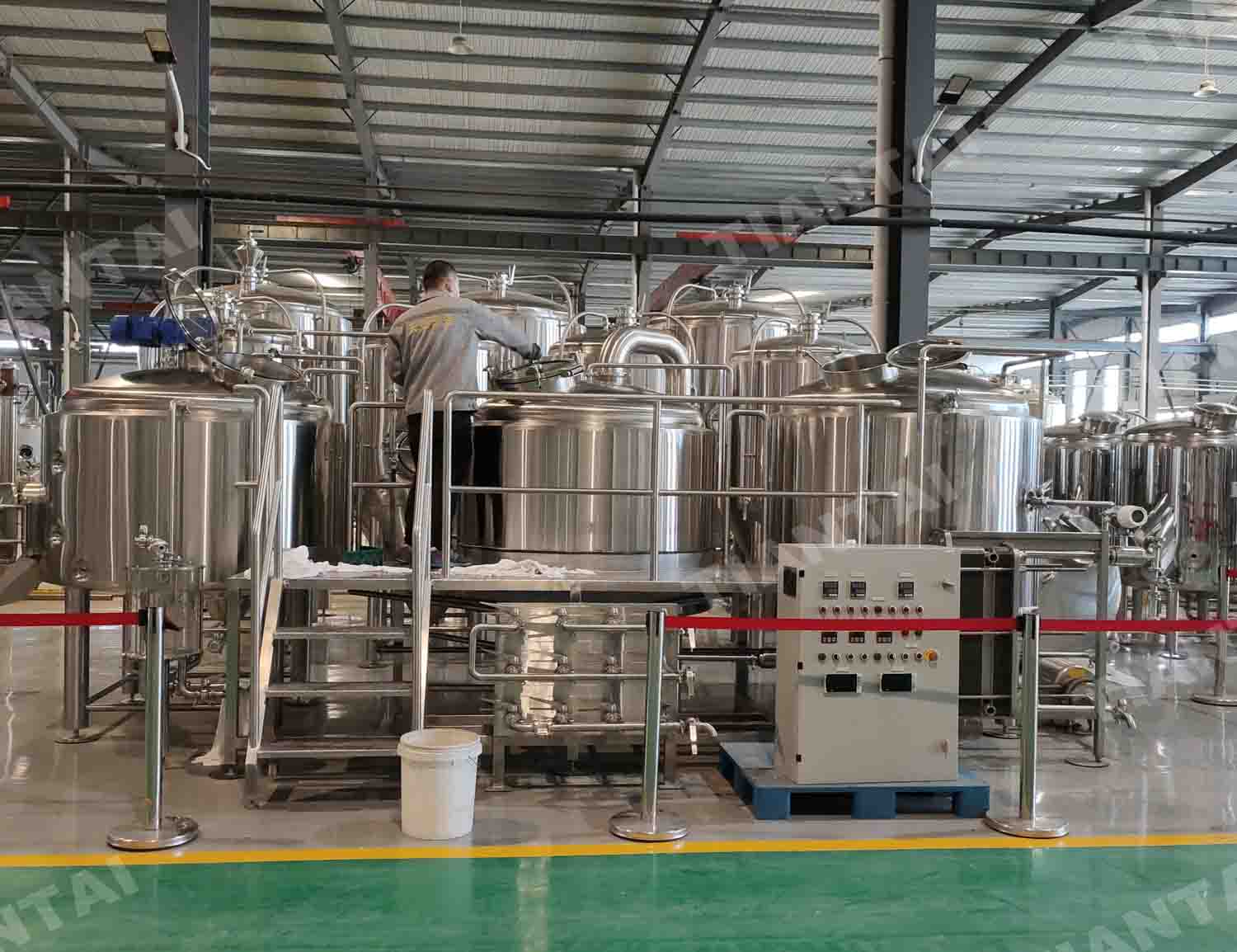1200l three vessel stainless beer brewing equipment